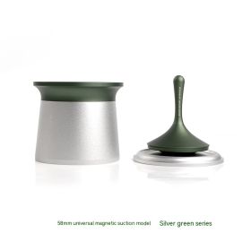 Gyro Coffee Powder Sifter Coffee Grinder To Powder Cup (Option: Silver Green Series)